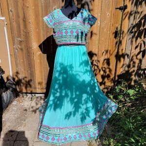 Gorgeous AQUA 3 PCE LEHENGA "not on sale"